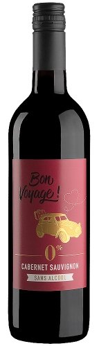 Вино безалкогольное красное "Бон Вояж Каберне Совиньон" 0,75