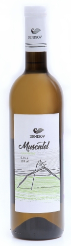 Вино "Мускатель" Denisov winery белое сухое 0,75 л