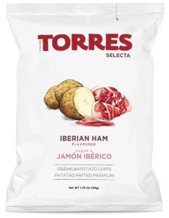 Картофельные чипсы с ароматом иберийского хамона "TORRES" 50 г