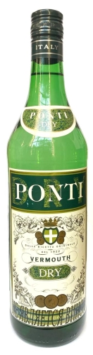 Вермут "Понти Вермут Драй" 1,0 л