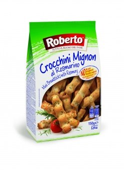 Палочки Хлебные "Гриссини Кроккини" миньон с розмарином "Roberto" 150 г 