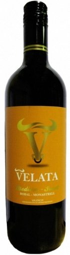 Вино "Валенсия. "Велата" Бобаль - Монастрель" полусладкое красное 0,75 л