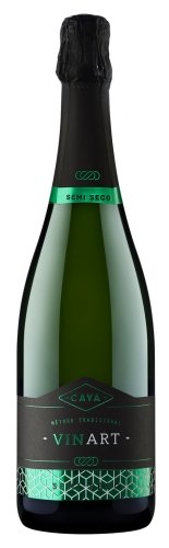 Вино игристое "Кава Винарт" полусухое белое 0,75 л