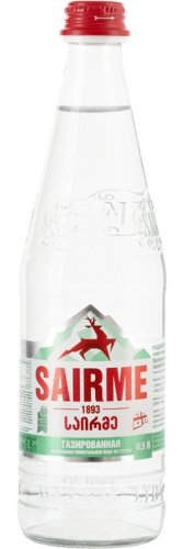 Вода Саирме газированная, стекло 0,5 л