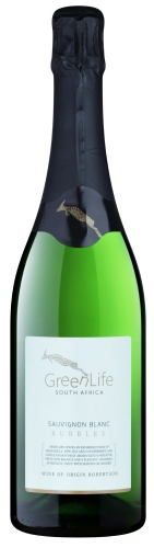 Вино игристое "ГринЛайф Совиньон Блан Баблс" экстра брют белое 0,75 л