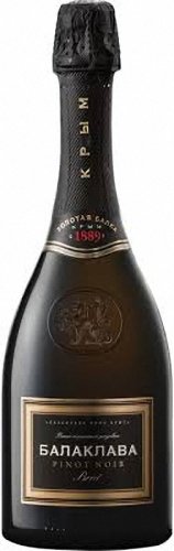Вино игристое "Крым" брют розовое "Пино Нуар БАЛАКЛАВА" 0,75 л 