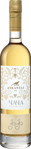 Водка виноградная "Чача Асканели Золотая" 0,5 л. (кпп 775145001)