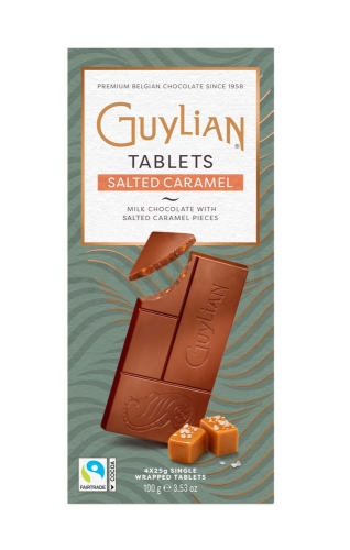 Шоколад молочный с соленой карамелью, Guylian, 100 гр Бельгия