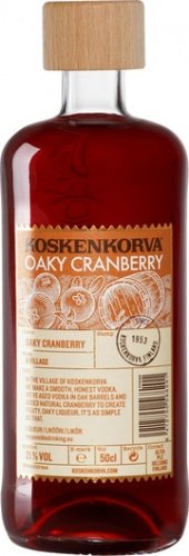 Настойка "Коскенкорва клюквенная" сладкая, выдержанная в дубовых бочках 0,5 л