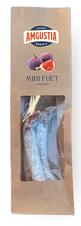 Mini Fuet колбаски с инжиром, с/в, 60г, т.м AMGUSTIA