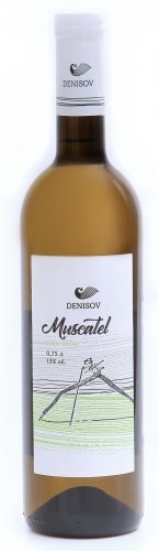 Вино "Мускатель" Denisov winery белое сухое 0,75 л