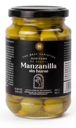 Оливки зеленые Манзанилья без косточки, 350гр
