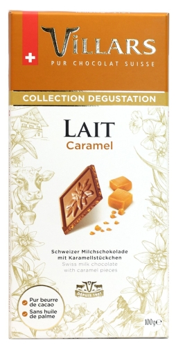 ВИЛЛАРС молочный шоколад с кусочками карамели 100г