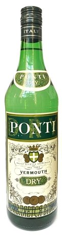 Вермут "Понти Вермут Драй" 1,0 л