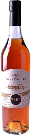 Коньяк "Пьер Валле ВСОП" 0,7 л в п/к