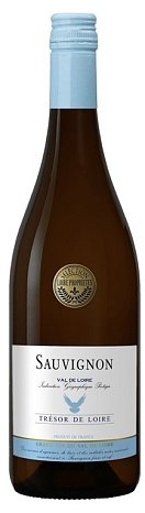 Вино "Трезор де Луар Совиньон Валь де Луар ИГП" сухое белое 0,75 л