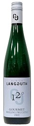 Вино "Ланггут 12° Стайл Гурме Рислинг Фрухтиг Мозель КбА" полусладкое белое 0,75 л