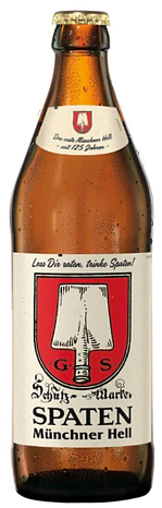 Пиво "Шпатен Мюнхнер Хелл" светлое пастеризованное фильтрованное 0,5 л стекло