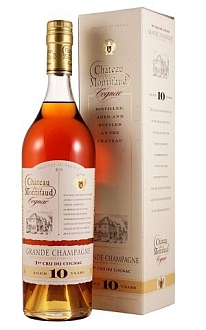 Коньяк "Гранд Шампань Премье Крю Шато де Монтифо 10-летний" в п/к 0,7 л.