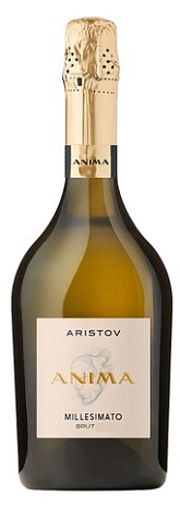 Вино игристое "Аристов Анима Миллезимато" брют белое 0,75 л