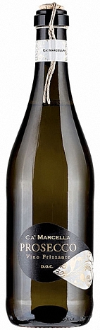 Вино игристое "Серениссима Ка' Марчелла Фриззанте Просекко ДОК" сухое белое 0,75 л