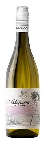 Вино "Шардоне" сухое белое 0,75 л (Денисова)