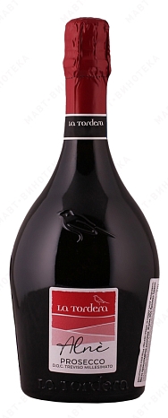 Вино игристое "Просекко Тревизо. Ла Тордера "Альне" Миллезимато" сухое белое 0,75 л