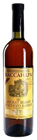 Вино "Мускат белый Красного камня" десертное белое 0,75 л