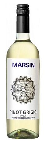 Вино "Марсин "Пино Гриджио" Апулия ИГТ" сухое белое 0,75 л
