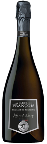 Вино игристое "Ля Флер Де Франсуа Креман Де Бордо Блан Де Нуар" брют белое 0,75 л