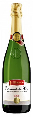 Вино игристое "Жайанс Креман де Ди Брют" белое брют 0,75 л