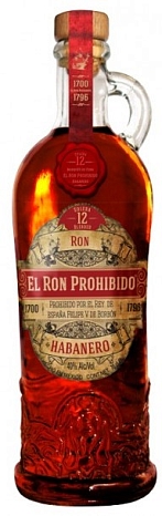 Ром "Эль Рон Прохибидо Хабанеро 12" 0,75 л