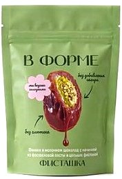 Финики в молочном шоколаде с фисташкой начинкой "В Форме", 80гр
