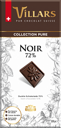 ВИЛЛАРС горький шоколад 72% 100гр