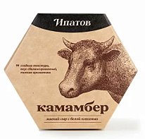 Мягкий сыр с благородной белой плесенью "Камамбер" Ипатов 125гр