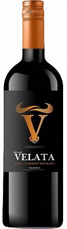 Вино "Валенсия. "Велата" Бобаль/Каберне-Совиньон" сухое красное 0,75 л.