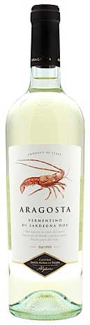 Вино "Арагоста Верментино ди Сарденья" сухое белое 0,75 л