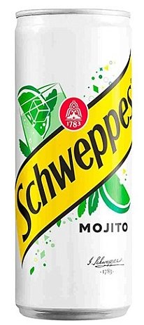 Напиток безалкогольный "Швепс Мохито" газированный 330 мл м/б
