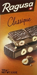 Рагуза шоколад молочной начинкой трюфель и лесной орех 100гр