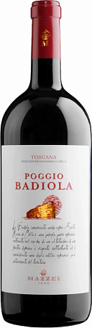 Вино "Поджо Бадиола" сухое красное 1,5 л