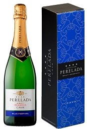 Вино игристое "Кава. Перелада. Брют Резерва" брют белое в п/к 0,75 л