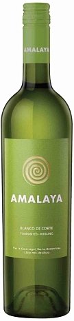 Вино "Амалайя. Бланко де Корте. Торронтес-Рислинг" сухое белое 0,75 л