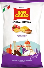 Чипсы картофельные "San Carlo" "Piu Gusto" со вкусом паприк пакет п/п (0,150 кг) 