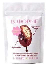 Финики в молочном шоколаде с начинкой из кешью и киноа "В Форме", 80гр