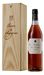 Бренди "Арманьяк Барон де Сигоньяк 1983" 0,7 л в п/к (дерево)