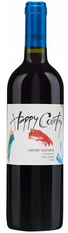 Вино "Хэппи Кантри Каберне Совиньон" полусладкое красное 0,75 л