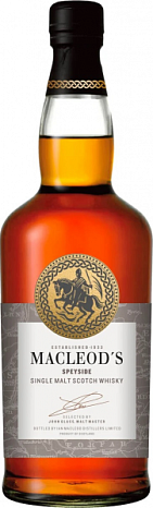 Виски "Маклеодс Спейсайд Сингл Молт" солодовый 0,7 л