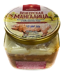 Тушенка из свинины в собственном соку Венгерская мангалица, Хозяйство "Плантация" 0,350 гр