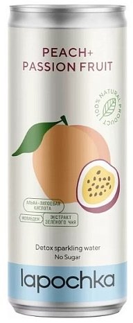 Напиток безалкогольный "Лапочка персик, маракуйя" 0,33 л