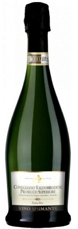 Вино игристое "Палаццо Нобиле Конельяно Вальдоббьядене Просекко Супериоре" сухое белое 0,75 л